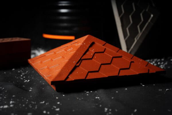 Колпак Zking Эверест Красный на столб 1.5х1.5 кирпича (390х390мм) в Красногорске фото