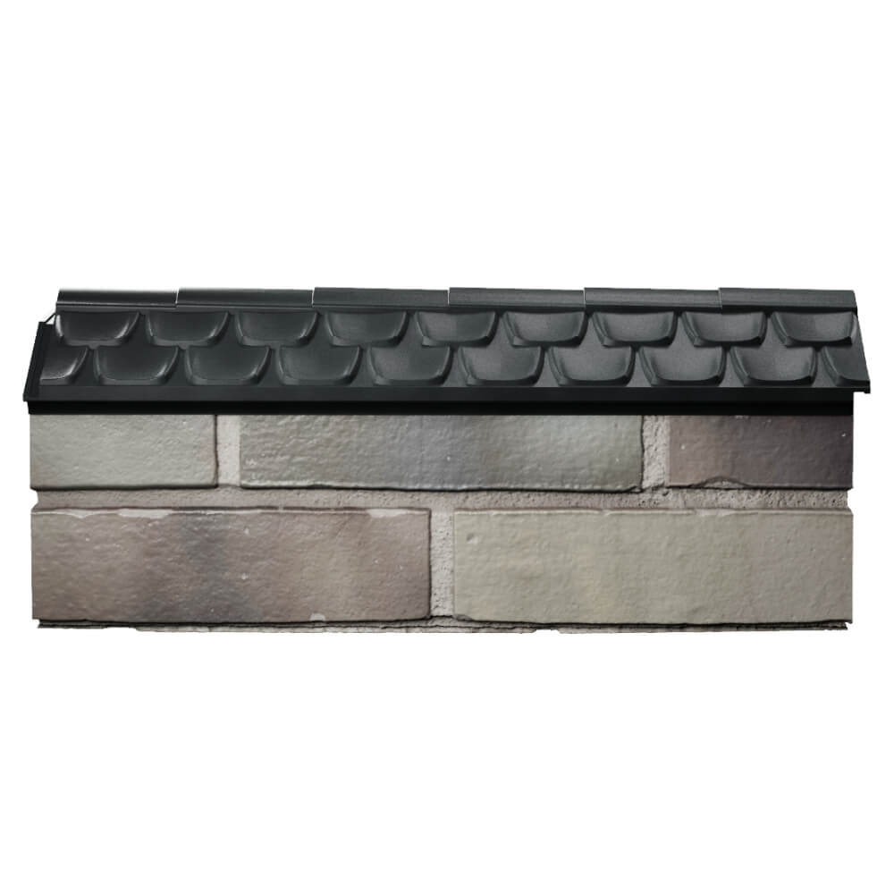 Парапет Zking Эльбрус Черный с посадкой на 0.5 кирпича (130мм) в Красногорске фото