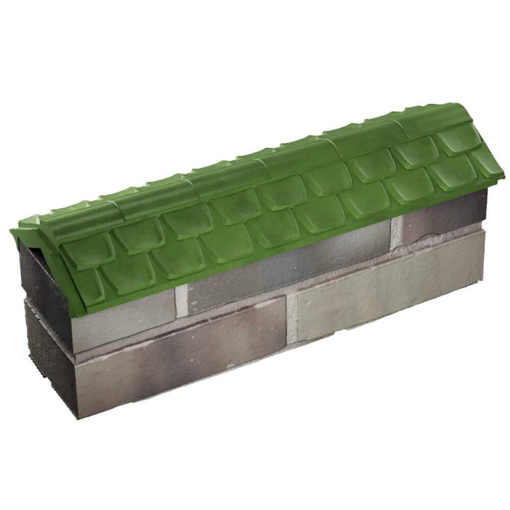 Парапет Zking Эльбрус Зеленый с посадкой на 0.5 кирпича (130мм) в Красногорске фото